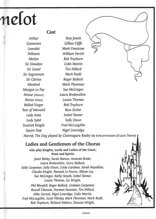 Page 19 Camelot programme Page 19